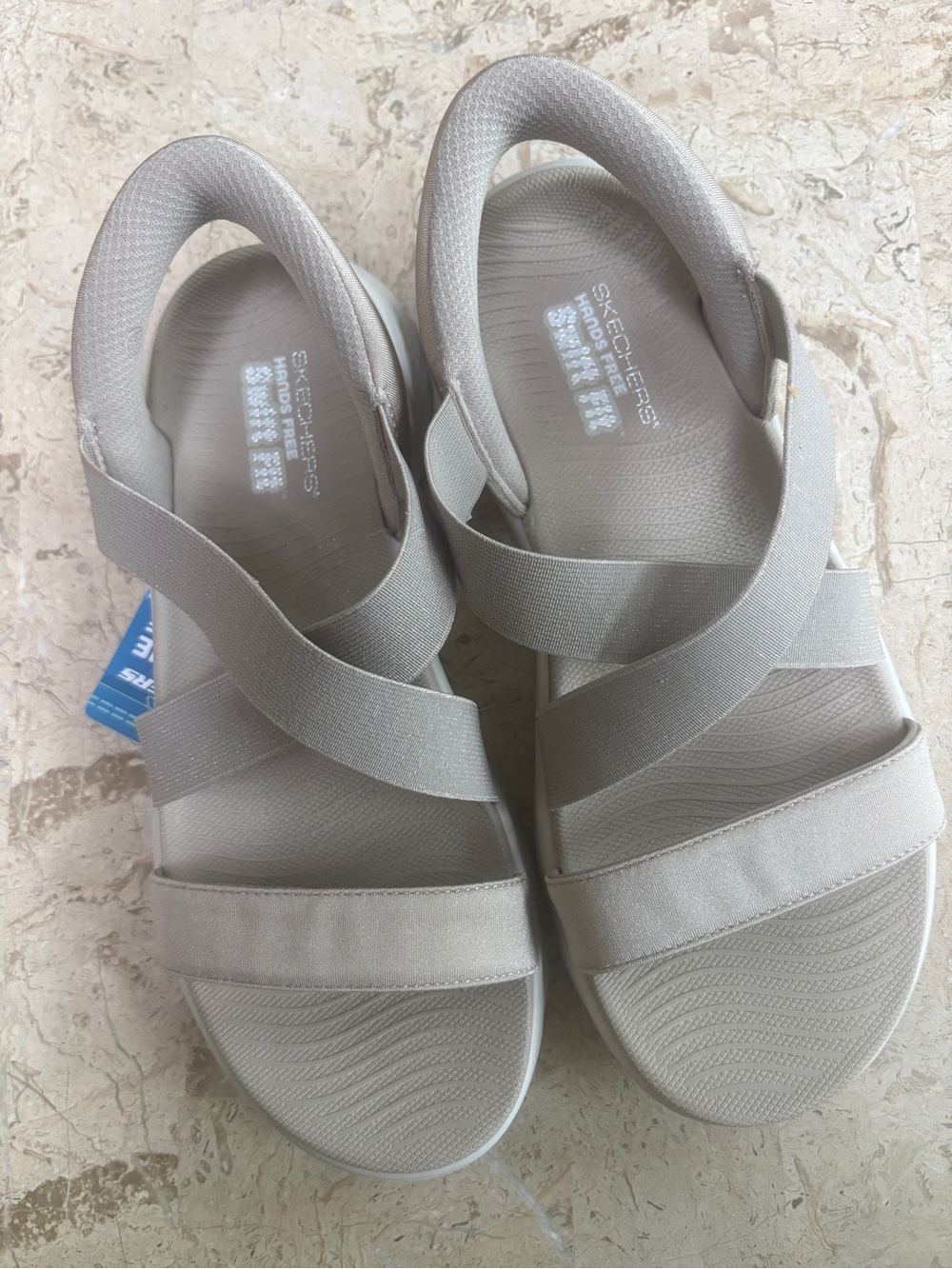 Slip Ins On The Go Sketchers Hands Free Swiff Fit Sandals Size 8 New